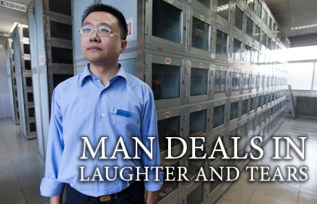 Man deals in laughter and tears
