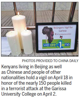 kenyan students mourned at beijing
