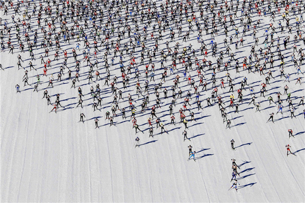 Engadin Ski Marathon held in switzerland