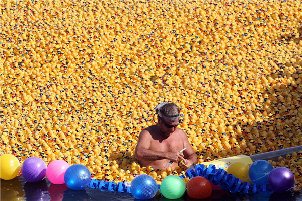 The Great Rubber Ducky Race 2013 in Mexico