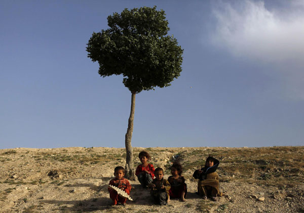 Afghan children in Kabul