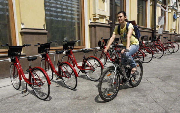 Moscow switches gear with bike-hire scheme