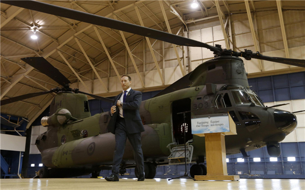 New CH-147F Chinook helicopters unveiled in Ottawa