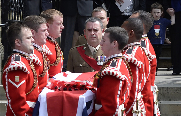 UK murdered soldier buried