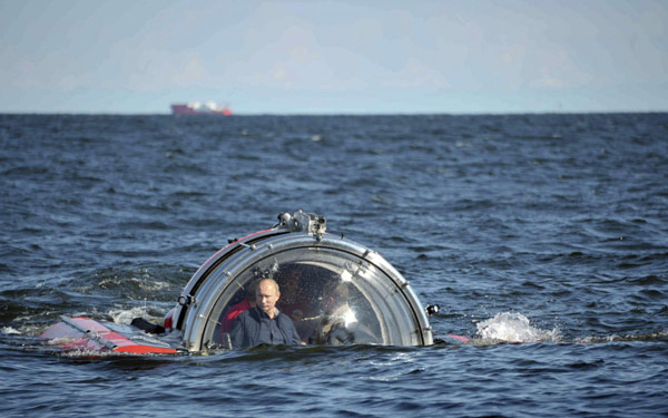 Putin adds submersible dive to interest list