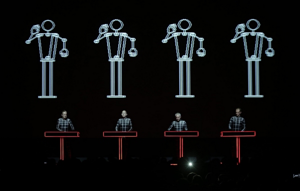 German band performs with 3D stage set
