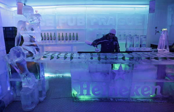 Ice pub in Prague