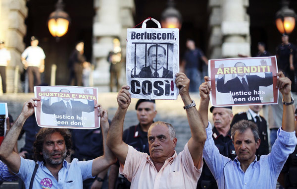 Berlusconi conviction upheld; prison term stick