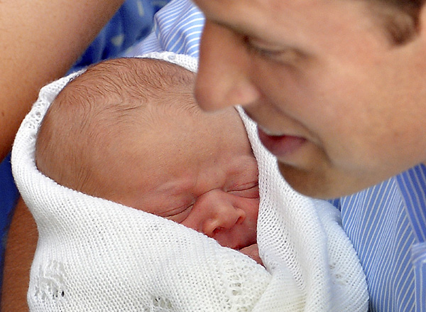 Kate, William register birth of Prince George