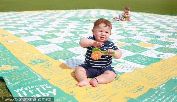 Giant blanket for royal baby