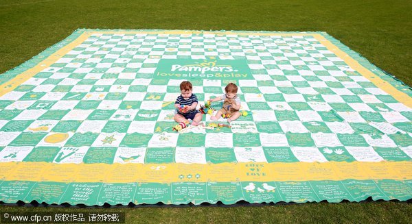 Giant blanket for royal baby