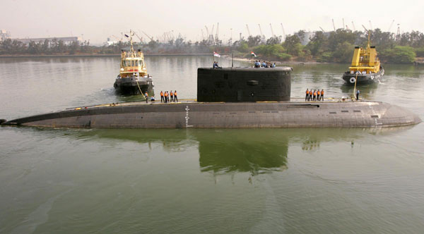 18 Indian sailors trapped after submarine blast