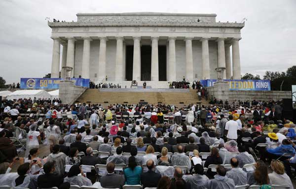 Obama, marchers mark 50 yrs since King's 'Dream' speech