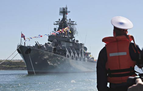 Russia sends missile cruiser to Mediterranean