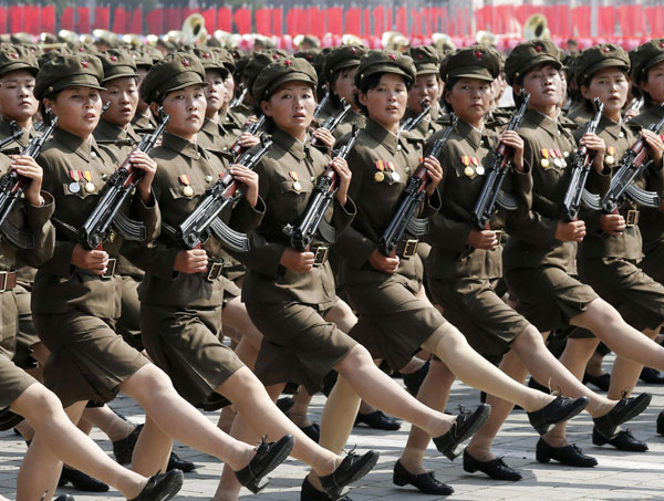 Parade marks the 1948 establishment of DPRK