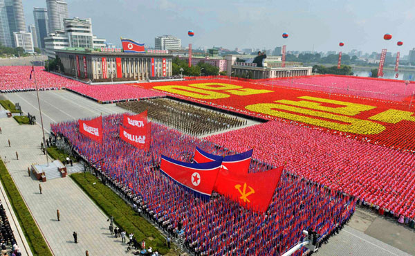 Parade marks the 1948 establishment of DPRK