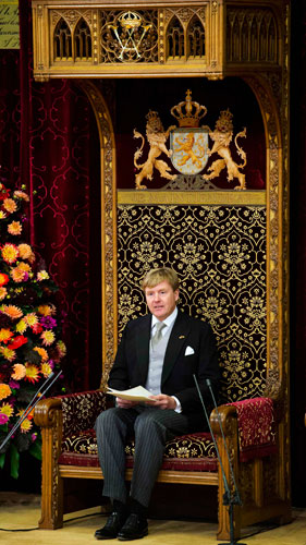 Dutch King opens the new parliamentary year