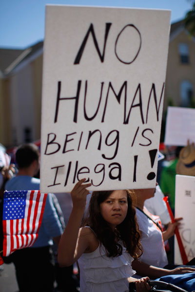 Protesters demand immigration reform in US