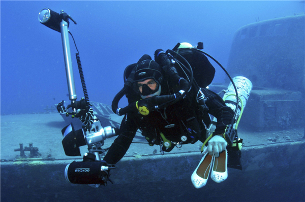 Underwater photo shoot in Israel