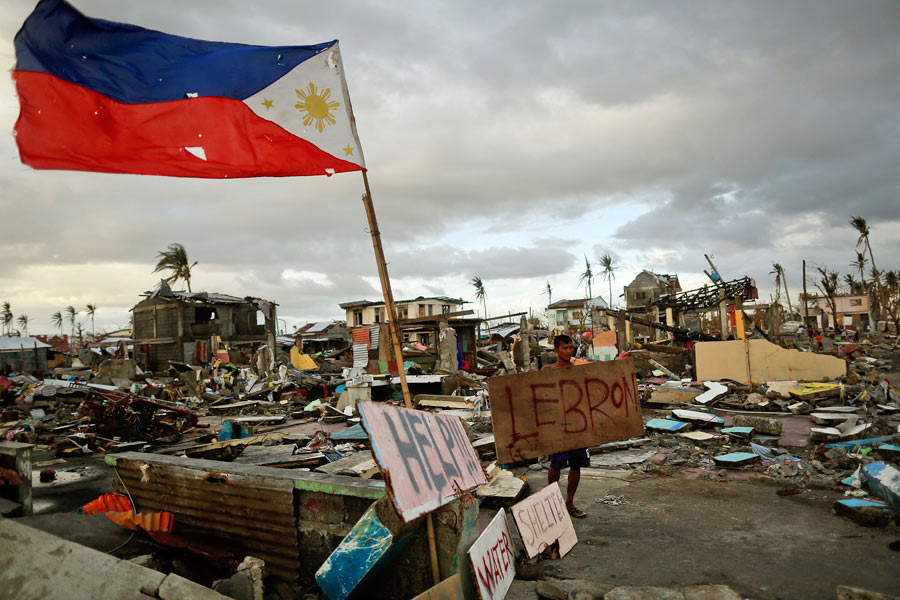 The aftermath of Typhoon Haiyan