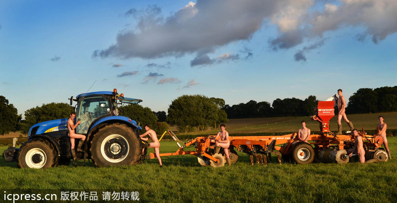Young Farmers strip down for charity