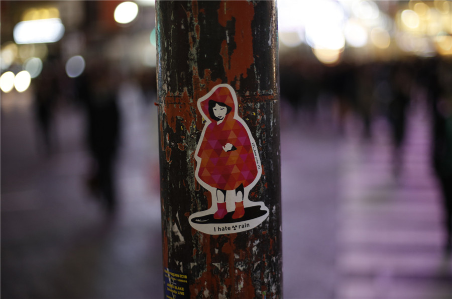 Sticker art in Tokyo