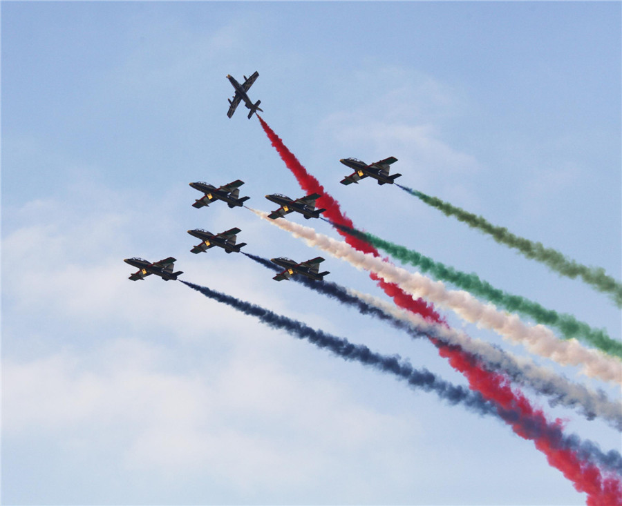 Military demonstration for UAE national day