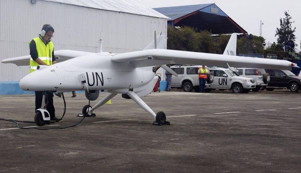 UN launches surveillance plane for DR Congo