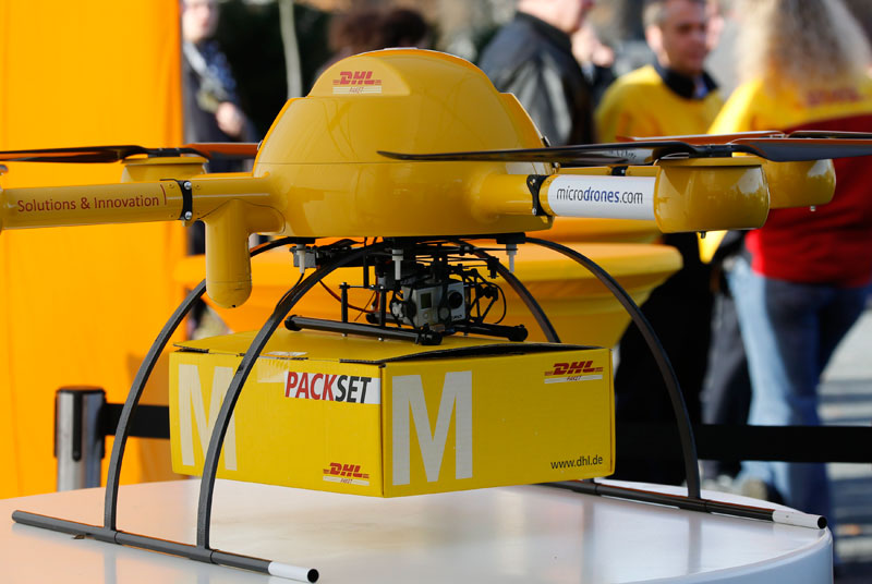 German DHL testing delivery drones