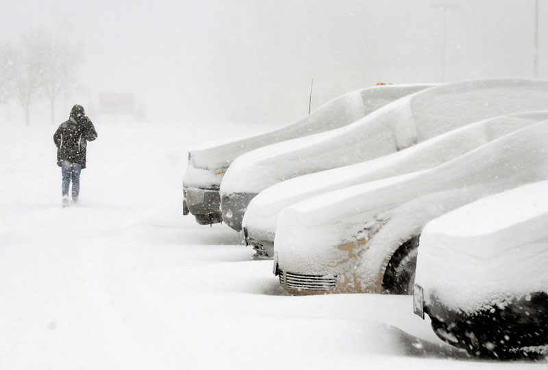 A lake effect band of snow storm covered New York