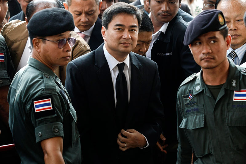Former Thai PM Abhisit charged with murder