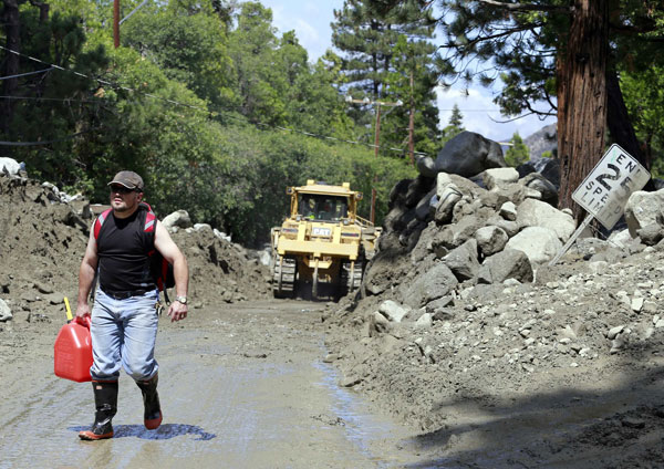 Rain-triggered mudslides ravage California