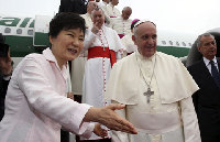 Pope Francis leaves S. Korea