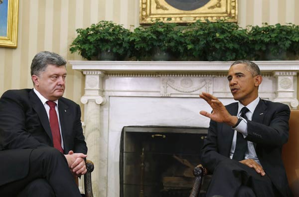 Obama pledges diplomatic resolution of Ukraine crisis