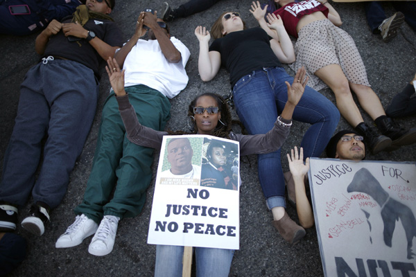 Ferguson protests continue across US