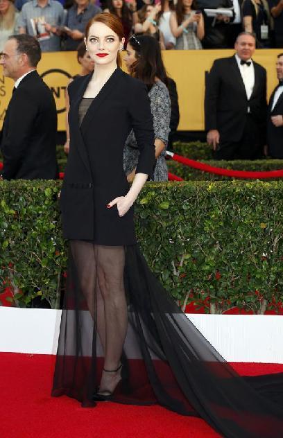 Red carpet of 21st annual SAG Awards in Los Angeles