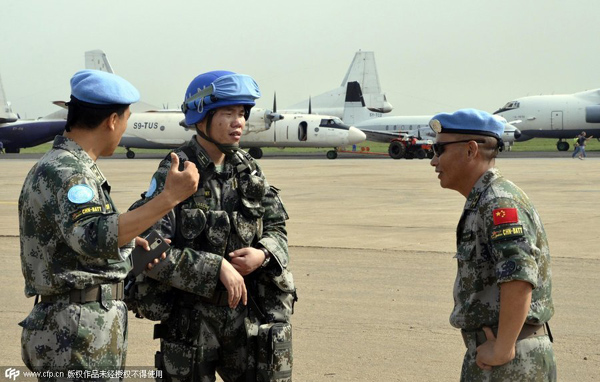 Last batch of Chinese peacekeeping infantry arrives in S.Sudan