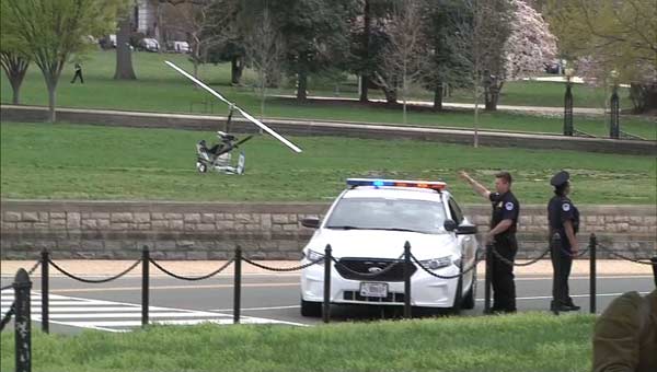 Florida man arrested after landing small helicopter on US Capitol grounds