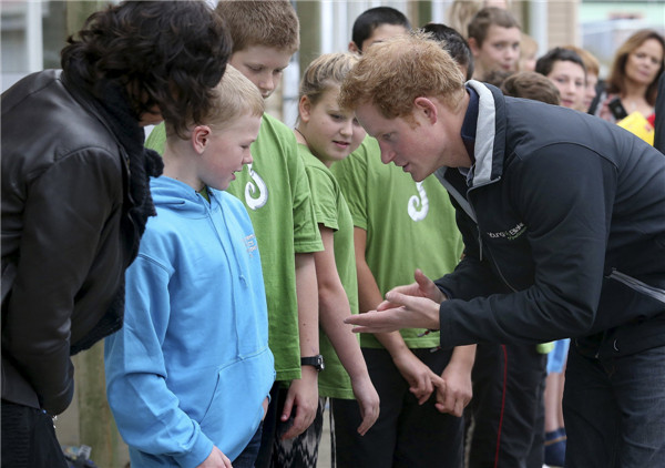 Prince Harry tells New Zealand kids he calls Queen 'granny'