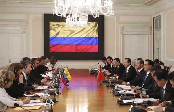 Li: 'Great potential' for Sino-Colombian ties