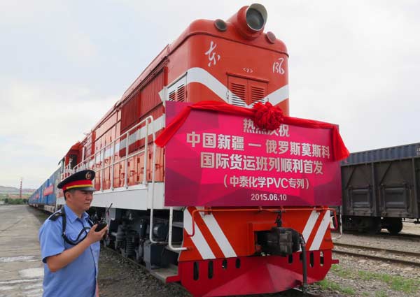 Xinjiang launches cargo train service to Moscow
