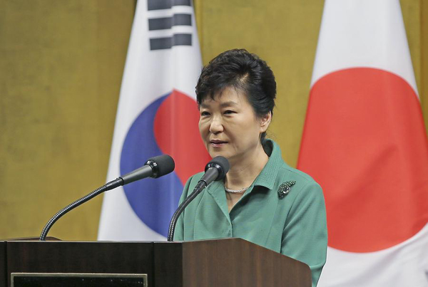 Park stresses cure of historical scars left by Japan