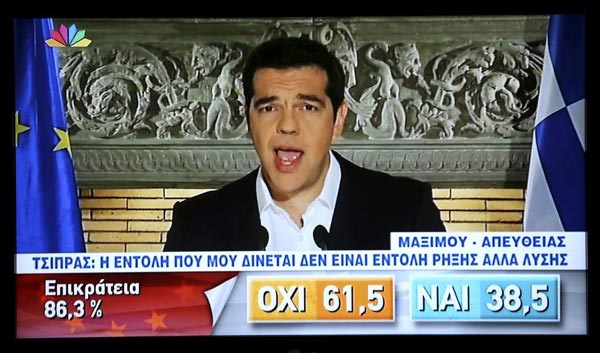 Greece enters uncharted territory after referendum 'no' vote