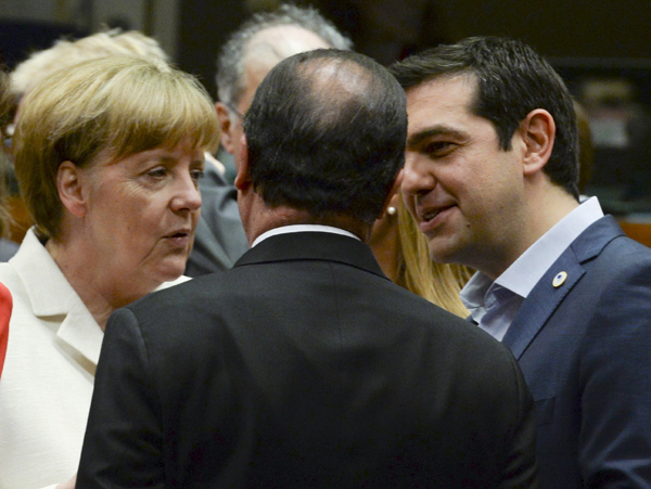 Euro zone argues into the night with Greece on bailout terms