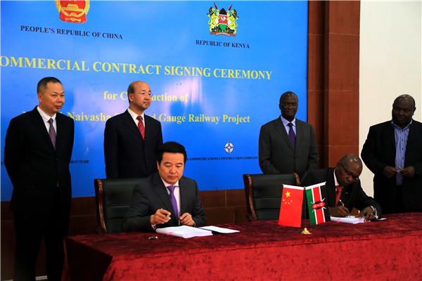 Chinese company helps build new railway in Kenya