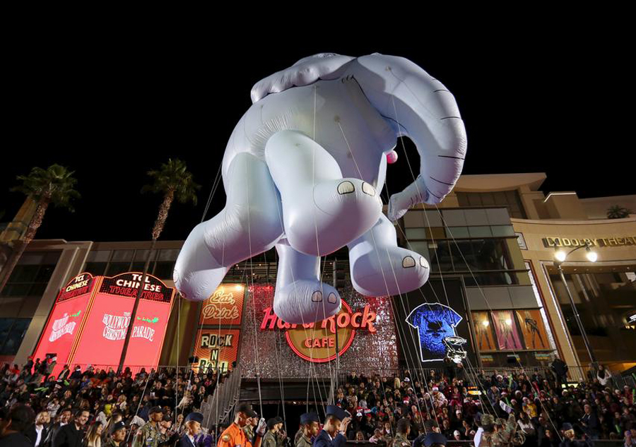 Annual Hollywood Christmas Parade held in Los Angeles