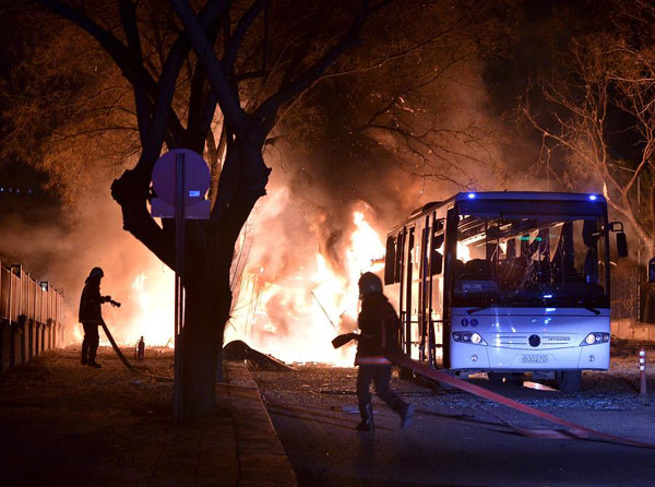 Turkey's Erdogan says to fight forces behind Ankara bombing