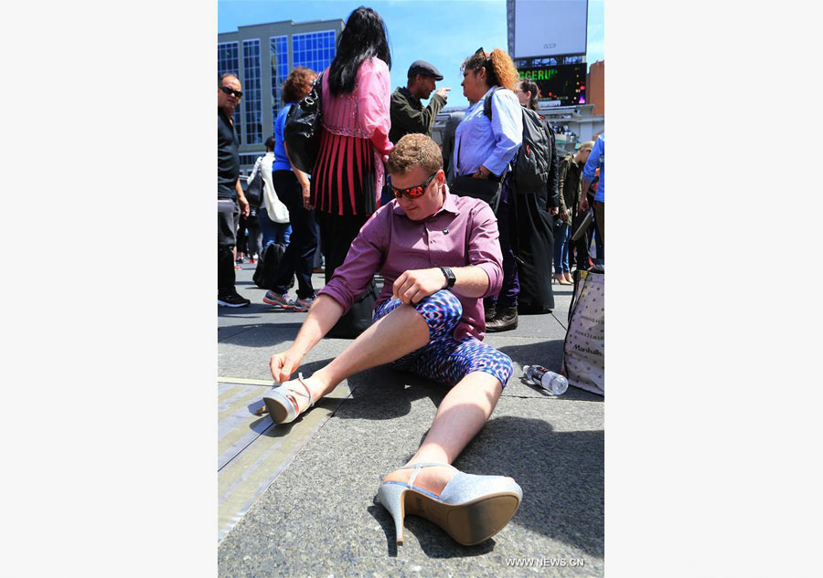 7th annual Walk A Mile In Her Shoes event held in Canada