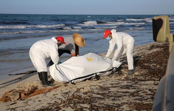 117 bodies of migrants washed ashore in Libya