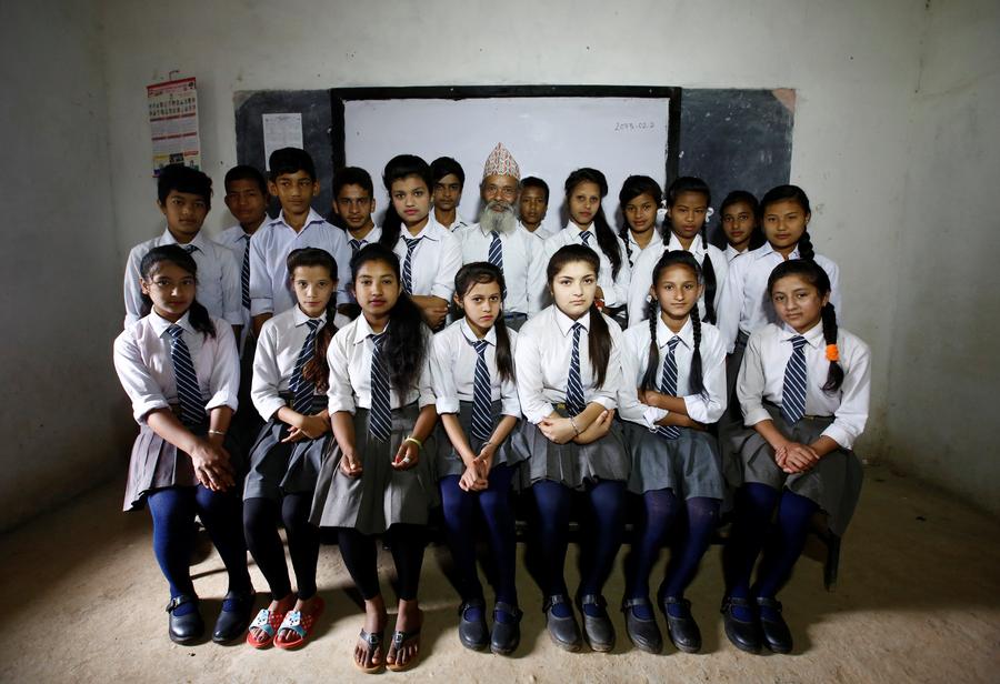 Never too old to learn; Nepal's 68-year-old student